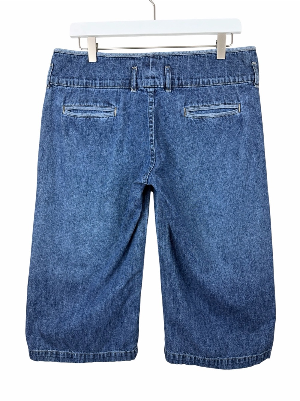Lee Jeans One True Fit Vintage Wide Leg Culottes Capri Jeans Size 9/10M - Picture 4 of 5
